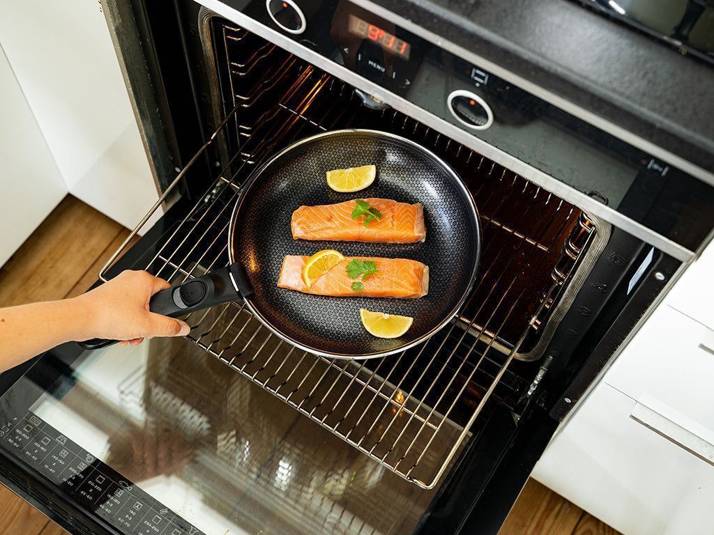 BRATPFANNE MIT ABNEHMBAREM GRIFF 3 STÜCK SET - 5