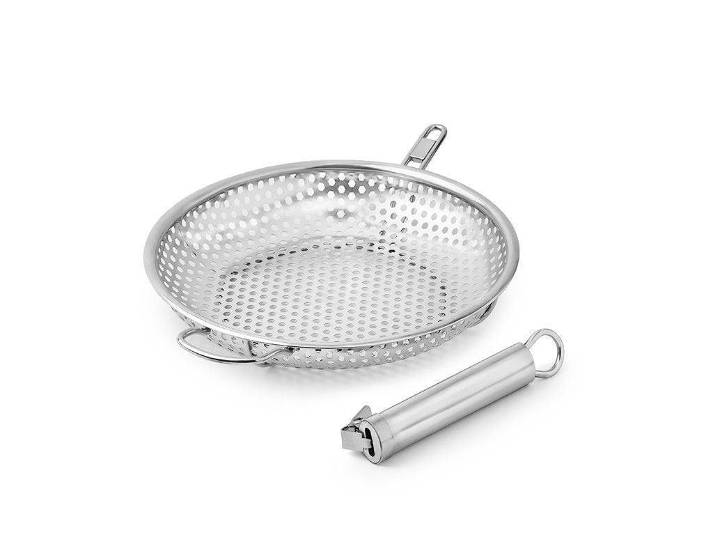 BBQ-GRILLPFANNE MIT ABNEHMBAREM GRIFF 28 CM - 2