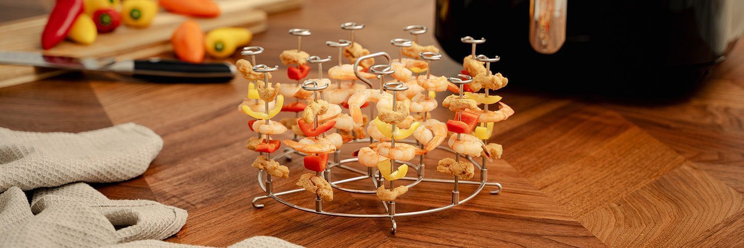 HEISSLUFTFRITTEUSE SPIESSSTAND - 8L - 6