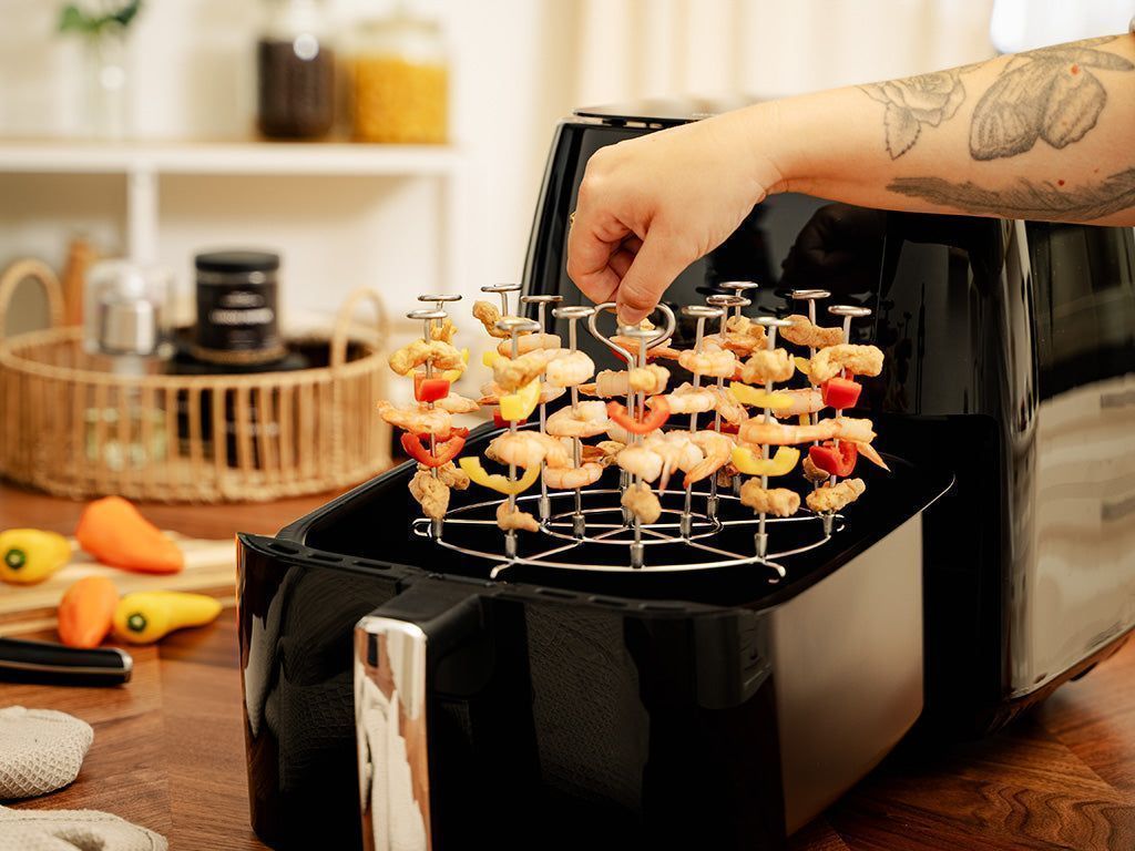 HEISSLUFTFRITTEUSE SPIESSSTAND - 8L - 4